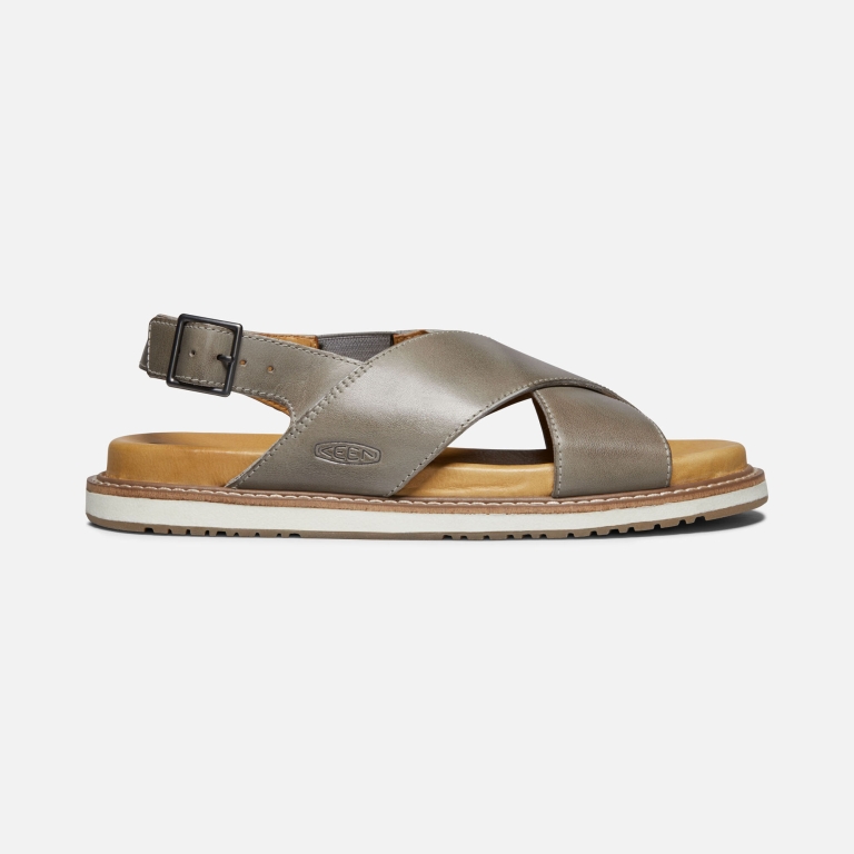 Keen Lana Cross Strap Sandals - Women's Deep Grey Silver Sandals